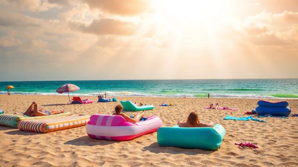 Les meilleurs matelas gonflables pour profiter de la plage